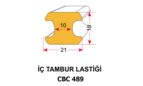 İÇ TAMBUR LASTİĞİ - CBC 489